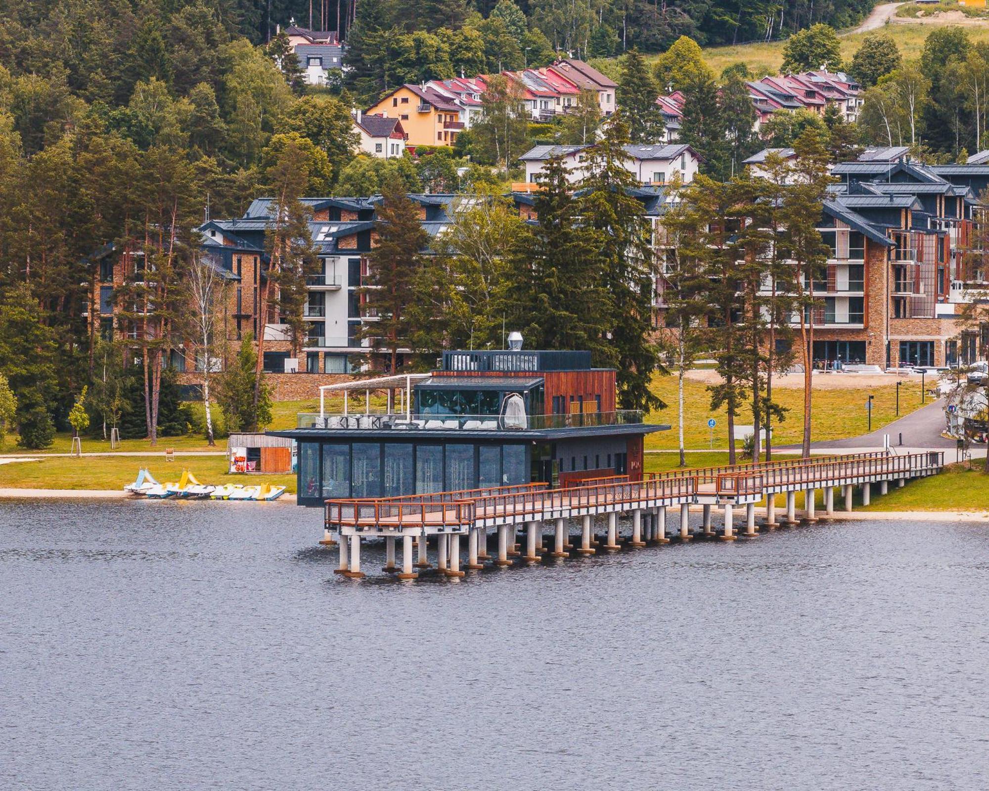Molo Lipno Resort Luxusni Apartman 4Kk チェスキー クルムロフ エクステリア 写真